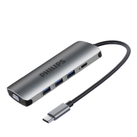 飞利浦type-c拓展坞电脑转换器笔记本扩展macbook pro苹果配件air投影仪转换器HDMISWR1607E