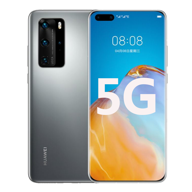 [二手9成新]华为P40 PRO 5G 冰霜银 8G+256G全网通安卓手机6.58英寸屏麒麟990电信移动联通5G手机
