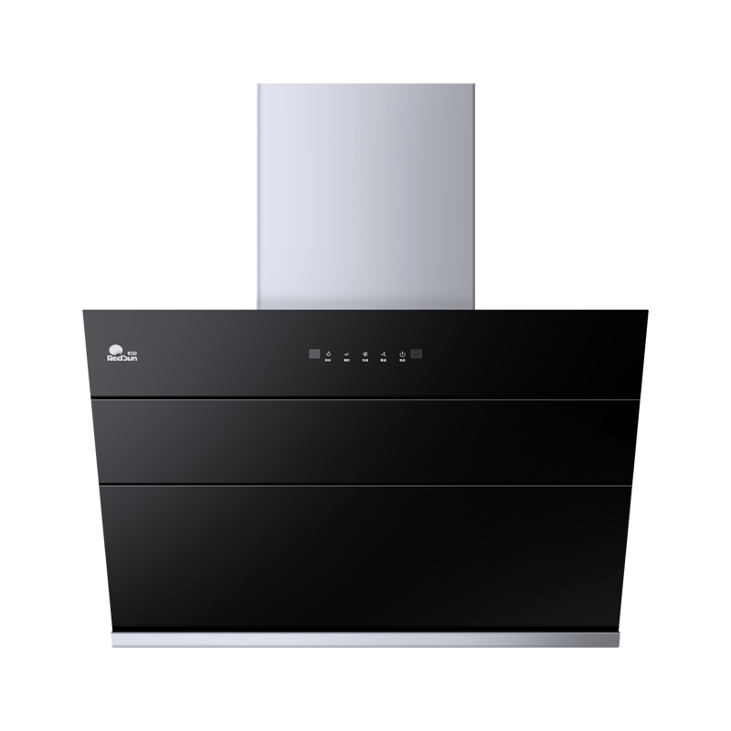 红日(RedSun)侧吸式油烟机家用20立方大吸力抽烟机排烟机体感操控节能省电JED18H