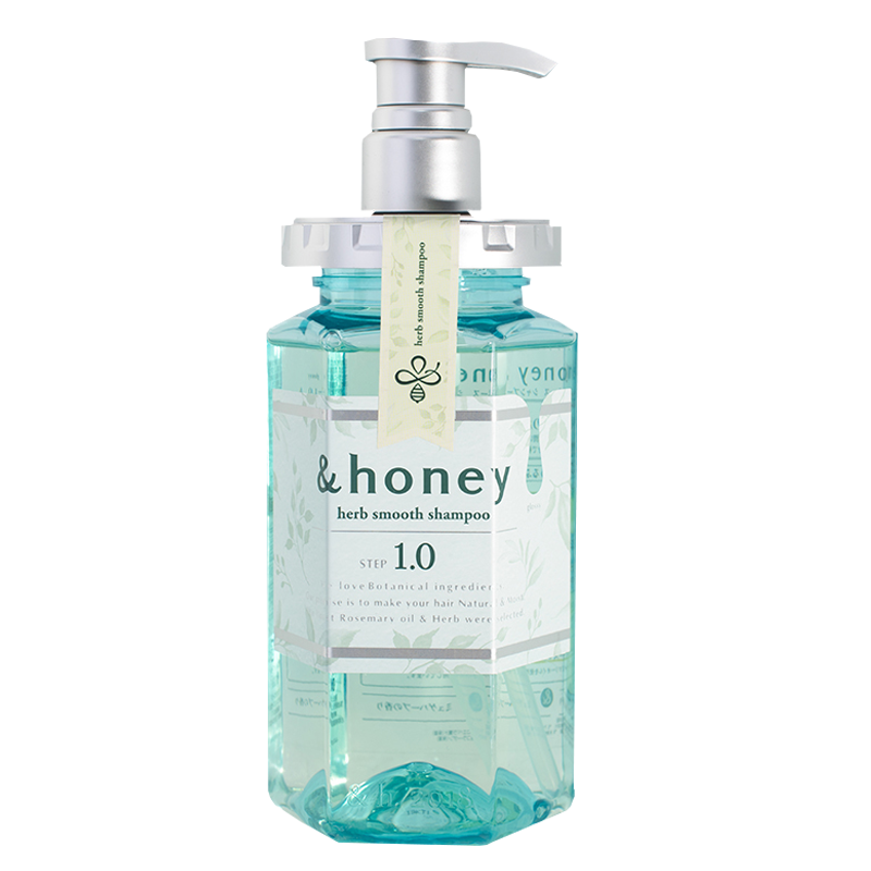 安蒂花子(&honey)洗发水日本进口水感丰盈樱花洗发水无硅油洗发露改善毛躁头皮护理 植萃清爽洗发水440ml