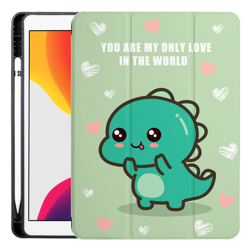 zoyu 2019新款mini5保护套带笔槽Mini5苹果平板9.7硅胶卡通笔槽全包防摔壳迷你5