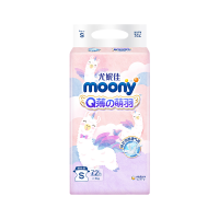 尤妮佳 moony Q薄萌羽小羊驼纸尿裤 L46片(9-14kg) 婴儿尿不湿