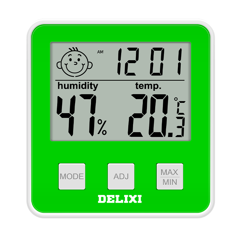 德力西壁挂式电子温湿度计室内家用精准温度表客厅间高精度婴儿房