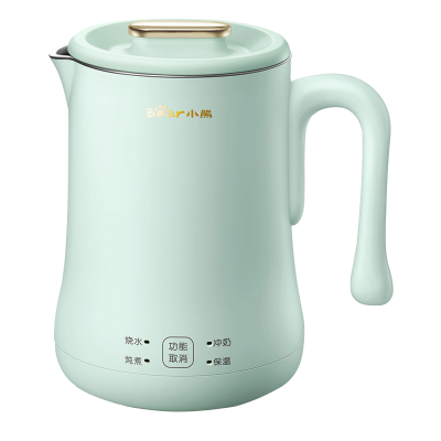 小熊(Bear)电热烧水壶 煮水器家用全自动断电小型便携保温一体0.6L小容量电壶米色 ZDH-A06H1 米黄色