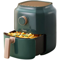 美的(Midea) 空气炸锅 MF-KZ30E201 不粘涂层 热风循环 家用 多功能 薯条机 电炸锅 3L大容量 绿色