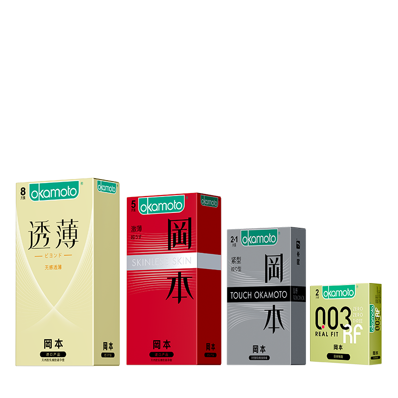 苏宁自营冈本避孕套[003无感颗粒]21片装男用延时计生用品 情趣安全套