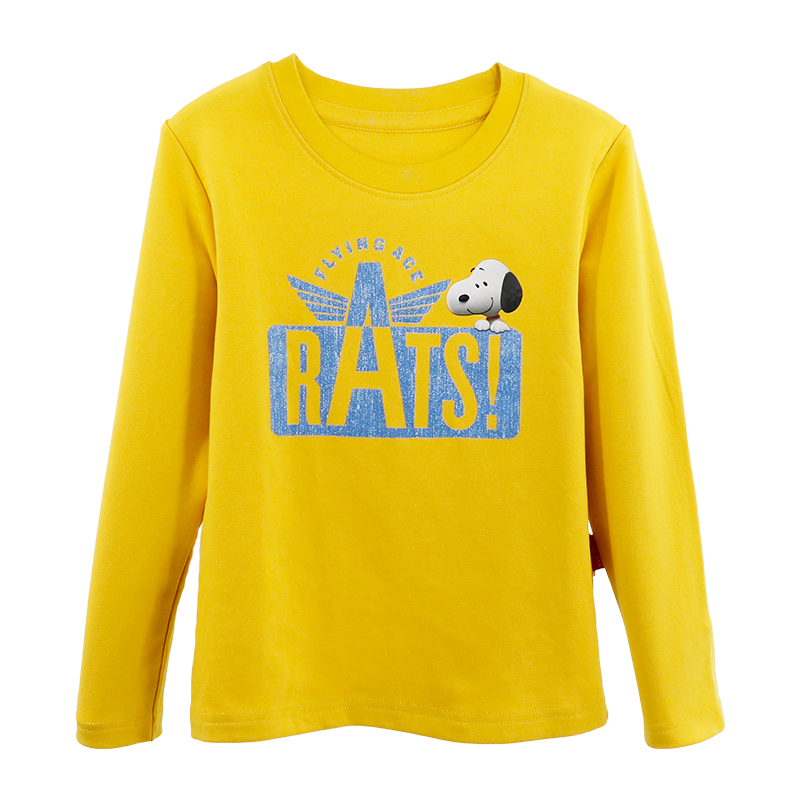 SNOOPY史努比童装儿童T恤长袖春秋男女童上衣中小童学生针织衫 SC5049