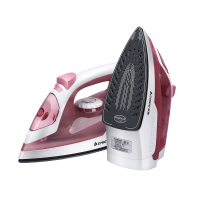 志高(Chigo)手持挂烫机 电熨斗家用蒸汽挂烫机小型熨烫机熨衣服神器宿舍电烫斗 红色陶瓷底板+隔热垫