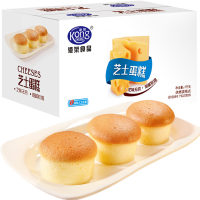 港荣蒸蛋糕(芝士味)2kg/箱 苏宁自营零食整箱宿舍耐吃营养早餐糕点手撕小面包