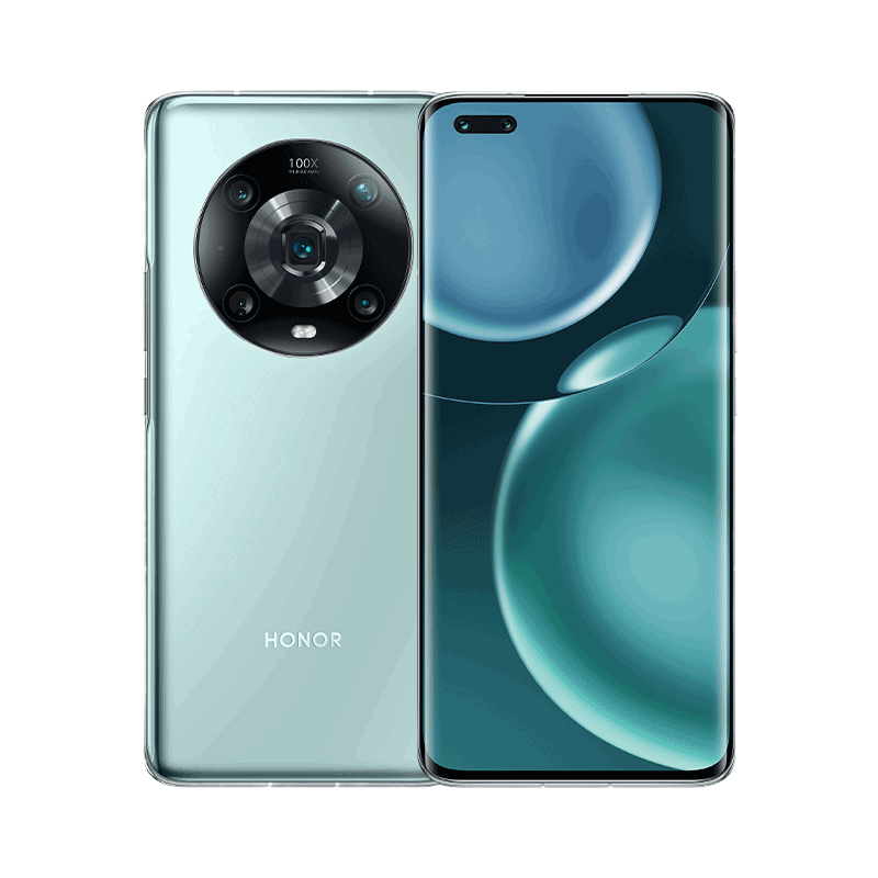 荣耀Magic4 Pro 12GB+512GB 瓷青 十亿色四曲屏幕 6400万潜望式长焦摄像头 骁龙8移动平台 100W有线超级快充 50W无线快充 5G手机