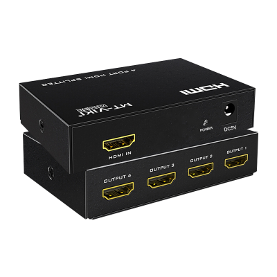 迈拓维矩MT-SP104M 高清4k hdmi分配器1进4出音视频3D一分四分支器分频器