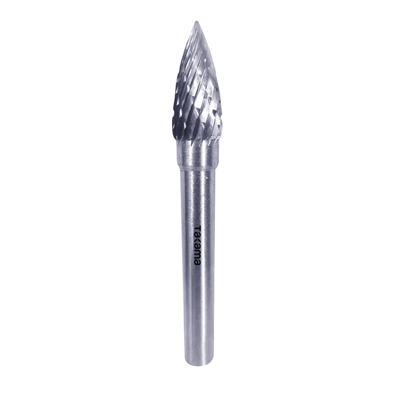 高松takama 硬质合金旋转锉双槽弧型尖头G型3*13*3mm904803 1支/盒