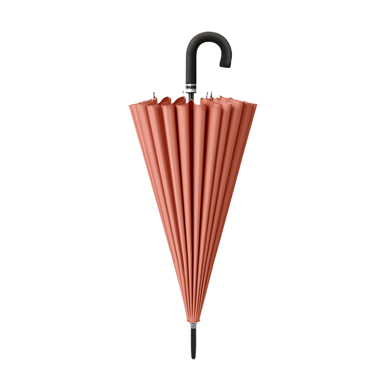 24骨遇水开花长柄雨伞女双人大号抗风弯柄定制logo直杆长柄伞男