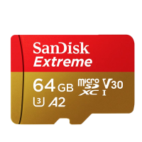 闪迪A2 TF卡手机内存卡读160MB/s写90MB/s相机无人机存储卡Micro SD卡64G卡+卡套+读卡器+卡盒