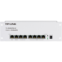 TP-LINK TL-R488GPM-AC 千兆8口一体化路由模块 4个固定LAN口支持PoE 内置AC管理AP双WAN口叠加支持APP管理家用多媒体弱电箱模块千兆路由器