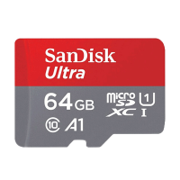 闪迪(SanDisk)A1 至尊高速移动MicroSDHC UHS-I TF卡 64G卡+卡套+读卡器+卡盒