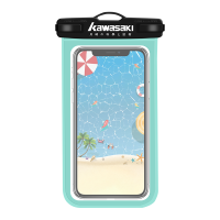 kawasaki川崎MB-203游泳手机防水袋防水套潜水套高透视可触屏密封防水游泳温泉手机袋储物袋