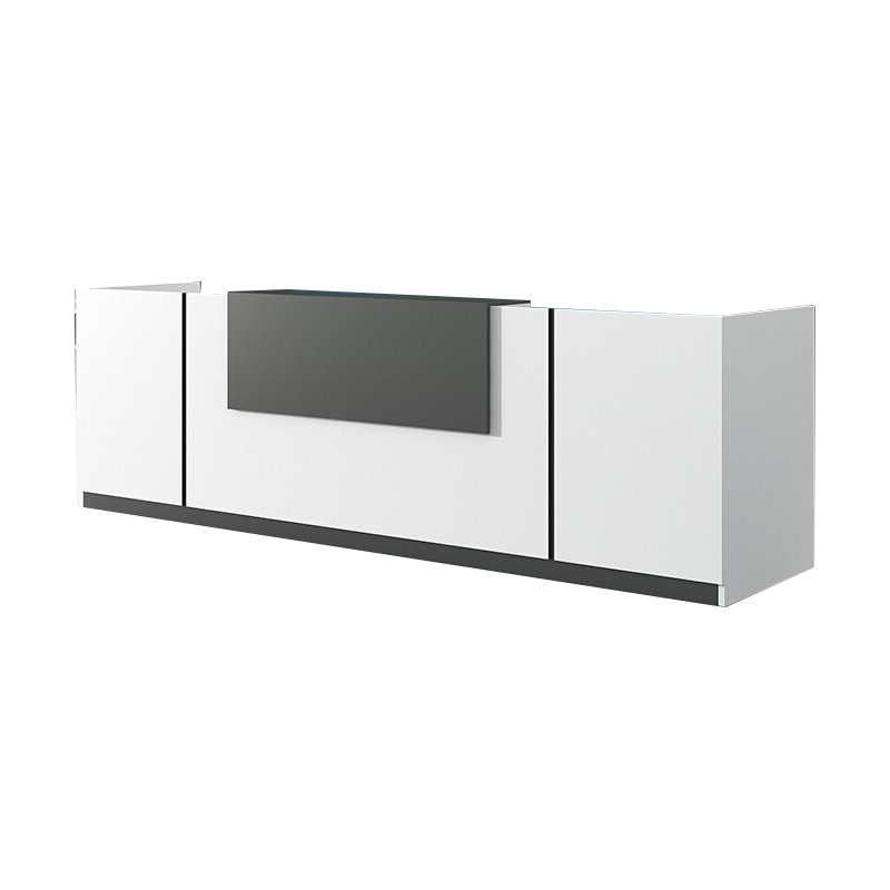 绵冠MIANGUAN前台接待台简约现代咨询迎宾收银台前台办公桌吧台办公室柜台