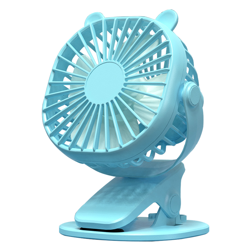 苏宁宜品便携式台夹小风扇小型随身迷你可充电usb夹式夹扇台扇两用大风力轻音学生宿舍家用办公室电扇桌面床上充电式电风扇