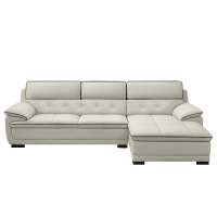 顾家家居简约现代轻奢真皮沙发客厅北欧小户型组合皮艺家具1022[30天发货]