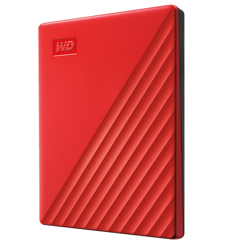 西部数据(WD)4TB USB3.0移动硬盘4T My Passport随行版 2.5英寸红色WDBPKJ0040BRD