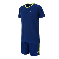 特步运动套装男夏季速干短袖短裤薄款宽松休闲装男士跑步服两件套