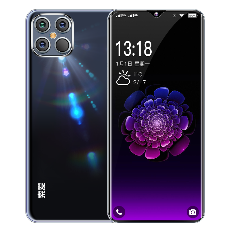 索爱M9全网通4G石墨黑 4GB+32GB智能手机全面屏人脸识别指纹解锁大字大声大屏学生游戏手机