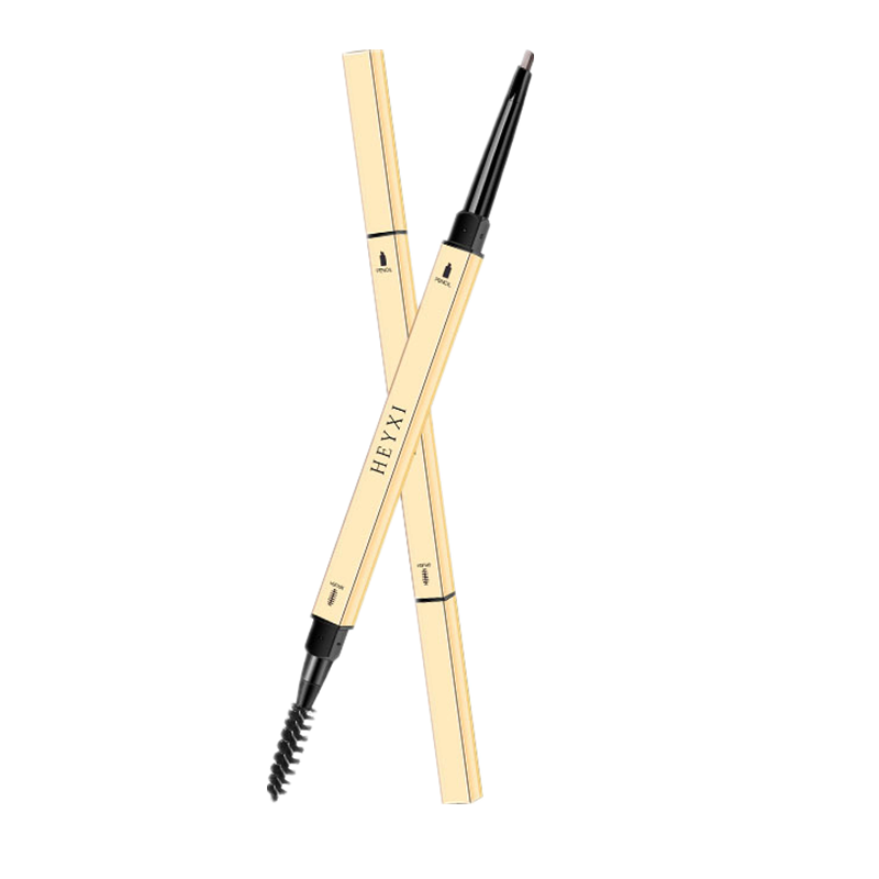 [买二送一]眉笔持妆不易掉色雨衣气垫眉粉眉笔眉刷多用拉线眉膏初学者男女孕妇可用(自然棕色)