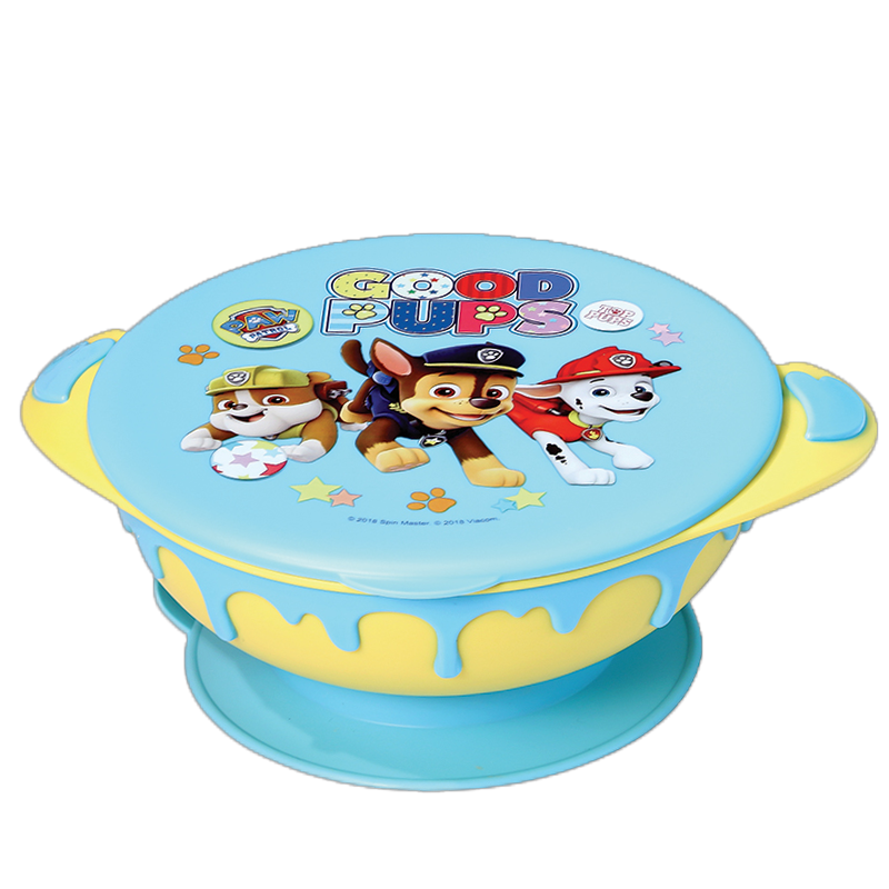 苏宁自营汪汪队官方授权宝宝不锈钢碗汪汪队儿童餐具卡通训练儿童碗防摔防烫辅食碗