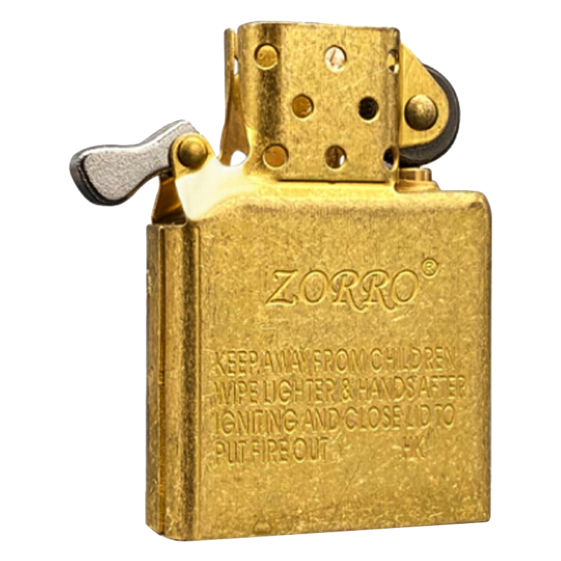 ZORRO佐罗煤油打火机专用防风铜内胆机芯 不锈钢密封防挥发煤油配件