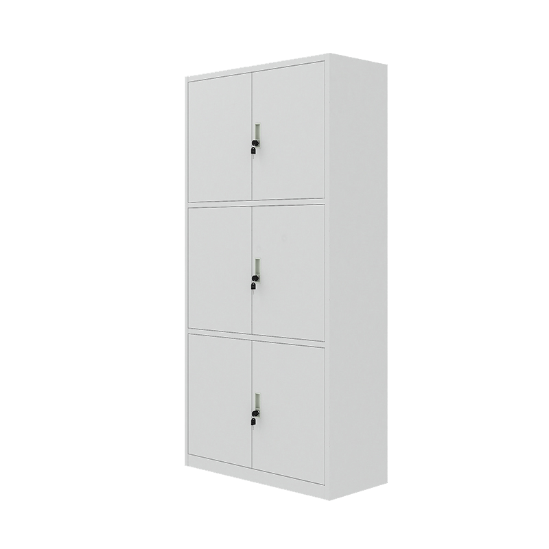 富振 通体铁门三节柜钢制文件柜铁皮文件柜(850*390*1800mm)