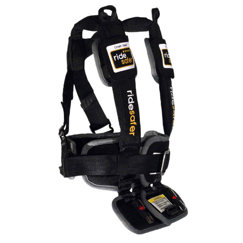 进口美国RideSafer艾适Delight儿童穿戴式便携简易安全座椅增高垫3-12岁 炫酷黑(小号) 顺丰速运