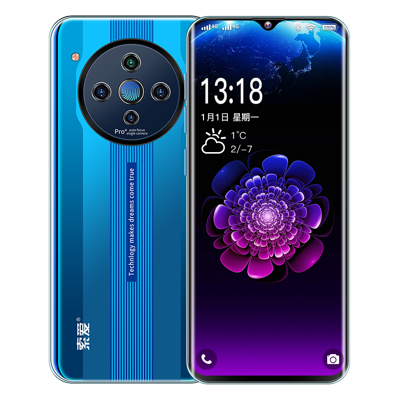 索爱P60Pro智能手机4G全网通 8GB+128GB 天空之境高清水滴屏人脸识别指纹解锁游戏智能手机