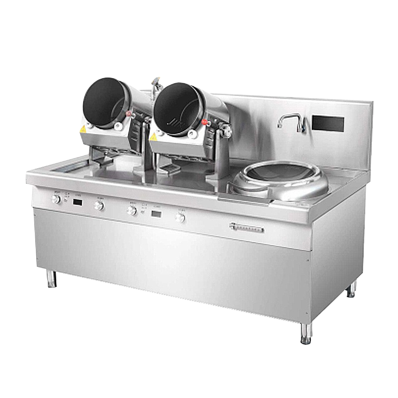 乐创 lecon商用智能炒菜机器人饭店自动烹饪锅 大型全自动炒菜机 LC-G30DF