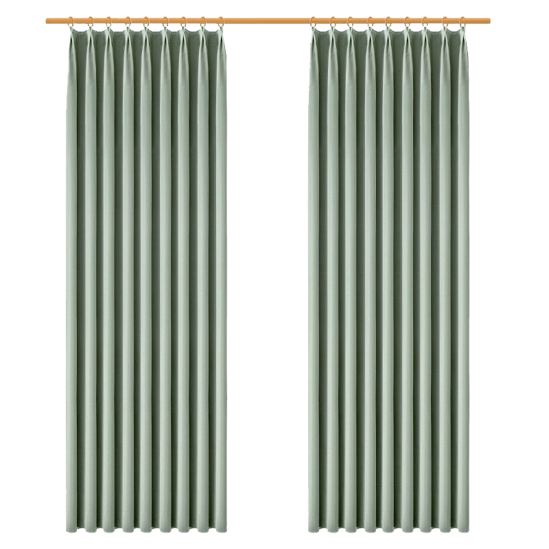 金蝉窗帘2022年新款卧室客厅遮阳挂钩式轻奢隔音热防晒日式遮光布