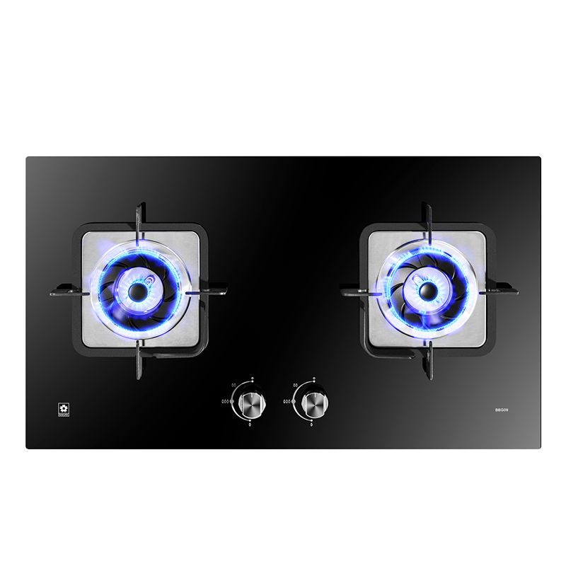 樱花(SAKURA)燃气灶 5.0KW钢化玻璃灶 双灶煤气灶 台嵌两用 灶具灶台节 童锁保护JZY-BBG09(液化气)
