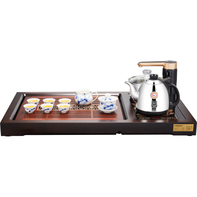 金灶k-717古花木实木茶盘套装全自动一体家用茶台茶海整套茶具