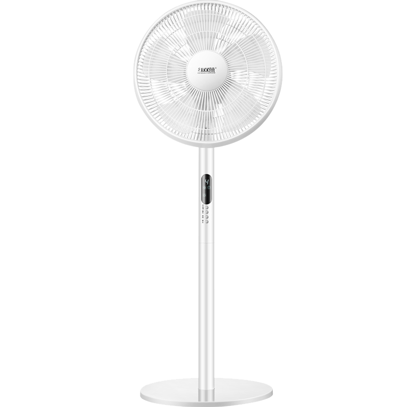 红双喜电风扇台地两用落地扇 白色电子款 家用台式强力电扇立式宿舍小台扇大风力