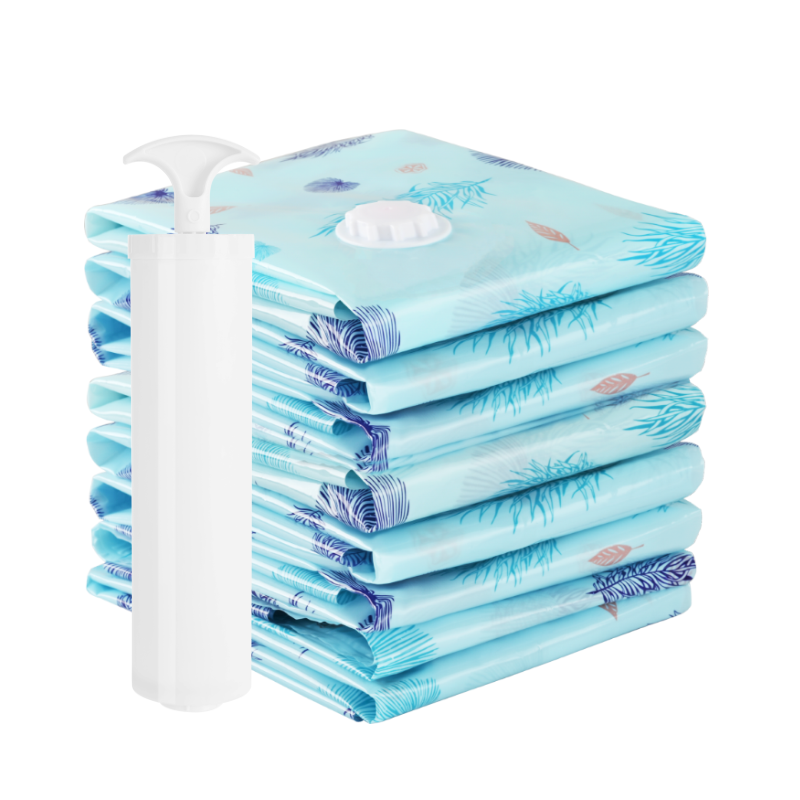 壹志真空压缩袋送手泵套餐 特大号装棉被子的收纳袋中号羽绒衣服棉袄毛衣毛毯毛绒玩具整理袋收容袋子 5特大配手泵