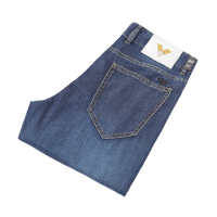 圣吉奥男装牛仔休闲裤男百搭简约时尚长裤2022款中青年流行长裤子