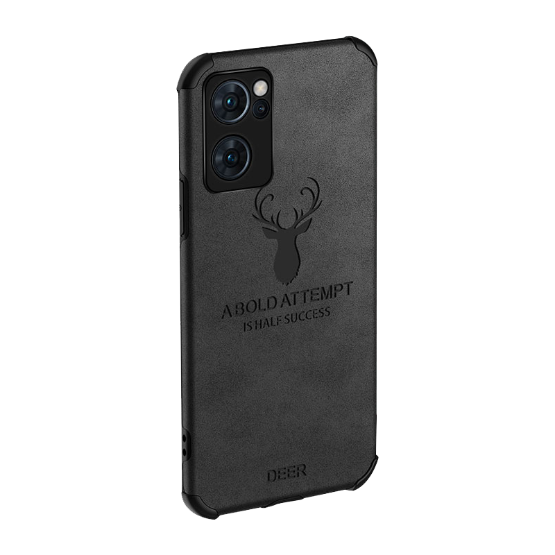 魅爱琳 OPPO Reno7/Reno7Pro/se手机壳保护套外壳 卡通麋鹿 全包轻薄防摔气垫软 复古英伦经典商务休闲