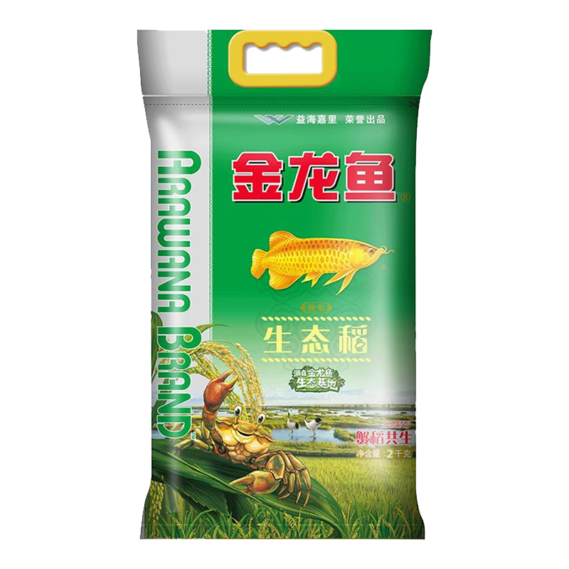 金龙鱼 生态稻大米东北大米 蟹稻共生稻米2kg