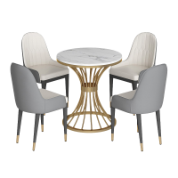 质凡接待售楼处部洽谈桌椅一桌四椅组合商务轻奢现代