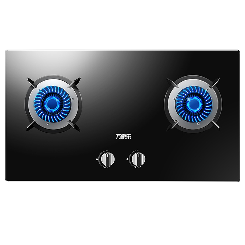 万家乐 燃气灶煤气灶灶台嵌两用灶具 4.0kw烈火燃气灶 煤气灶 钢化玻璃双灶嵌入式 液化气JZY-KA031B