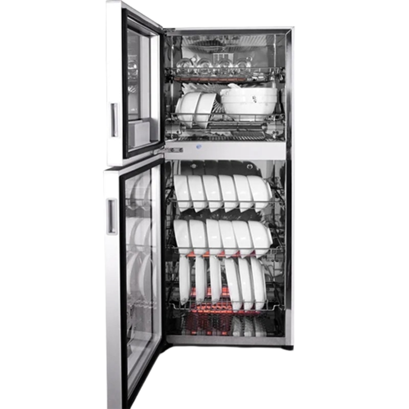 志高(CHIGO)柜家用小型立式不锈钢大容量全自动高温烘干碗筷碗柜_金条纹380L二星级下125度上中温臭氧_其他