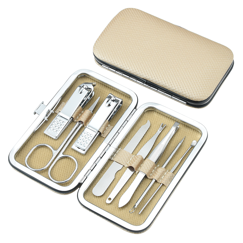 指甲刀八件套装 不锈钢ins 粉刺针指甲剪定制logo个人护理工具指甲钳