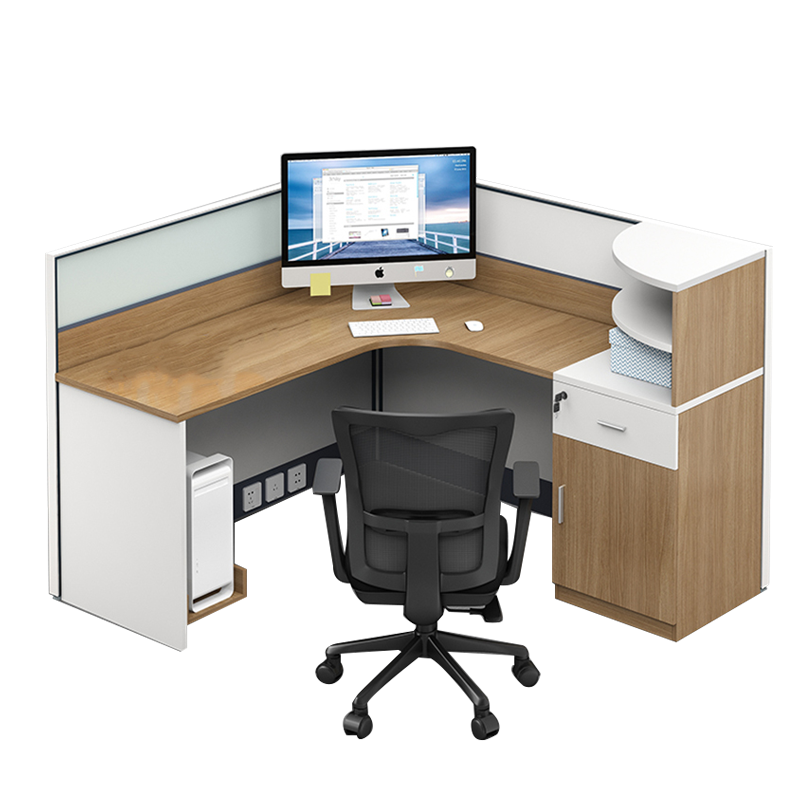 绵冠MIANGUAN职员位屏风办公桌职员办公桌简约现代电脑桌员工桌