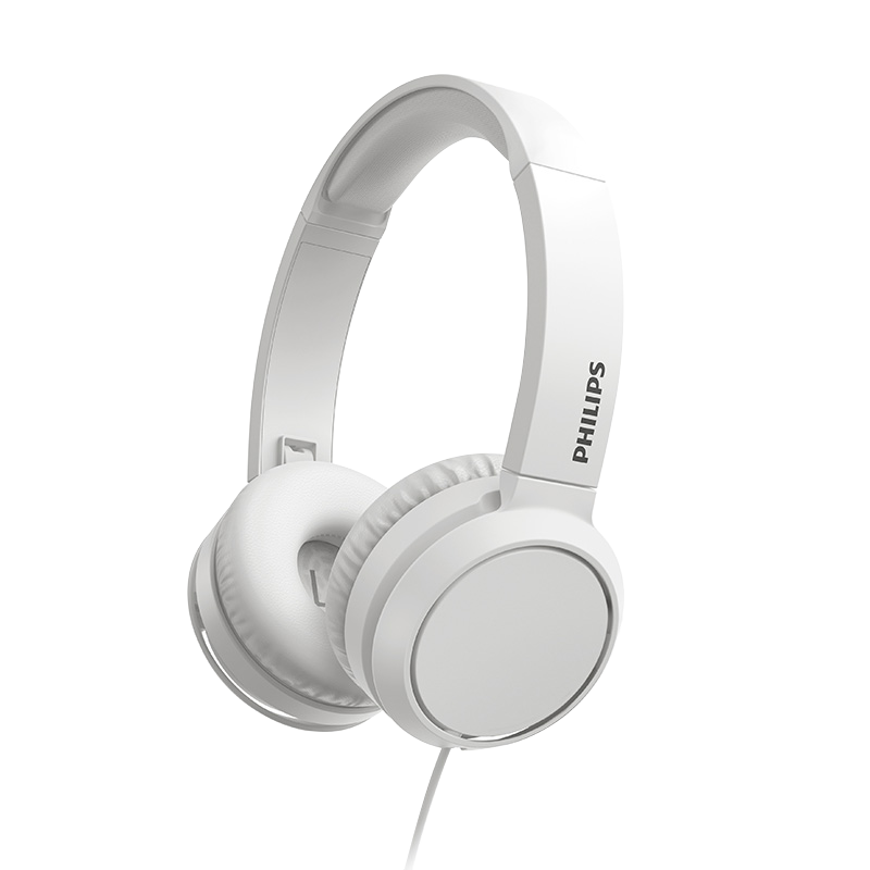 飞利浦(PHILIPS)TAH4105白色 头戴式耳机有线耳机电脑耳麦带麦克游戏耳机办公教育网课学习3.5mm音频接口