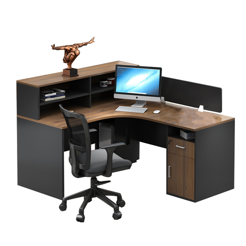 绵冠MIANGUAN屏风办公桌椅组合职员工位现代简约隔断卡座财务桌电脑桌