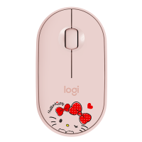 罗技 (Logitech) Pebble 鹅暖石轻薄型光电轻音无线蓝牙鼠标台式机笔记本电脑家用时尚办公商务鼠标 茱萸粉